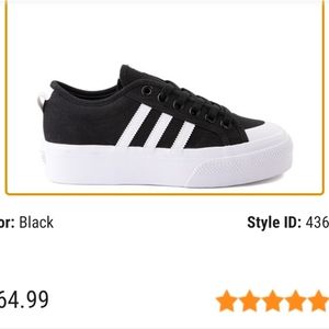 Womens adidas Nizza Platform Athletic Shoe - Black